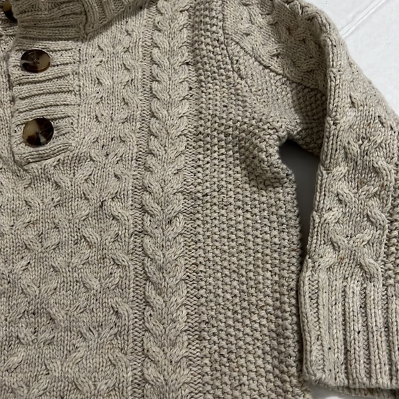 NWT Cat & Jack 3T Boys Oatmeal Heather Sweater. - Picture 5 of 10
